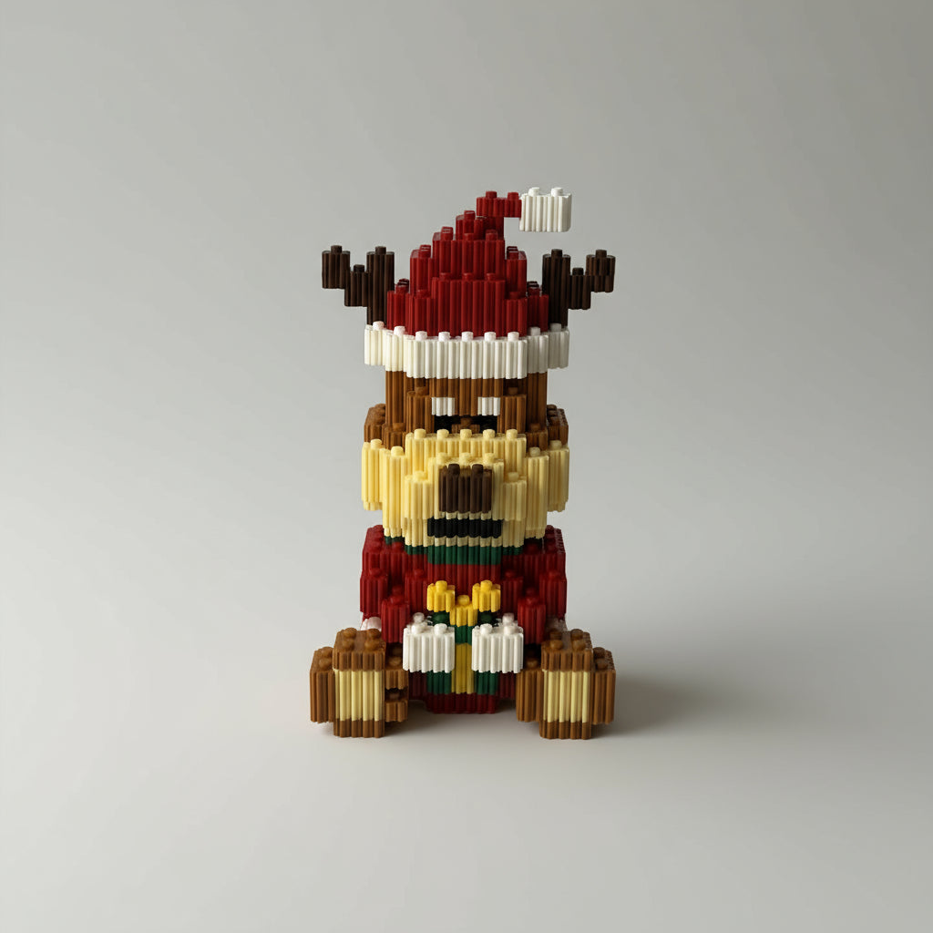 Drei Weihnachtsfiguren Bausteinset