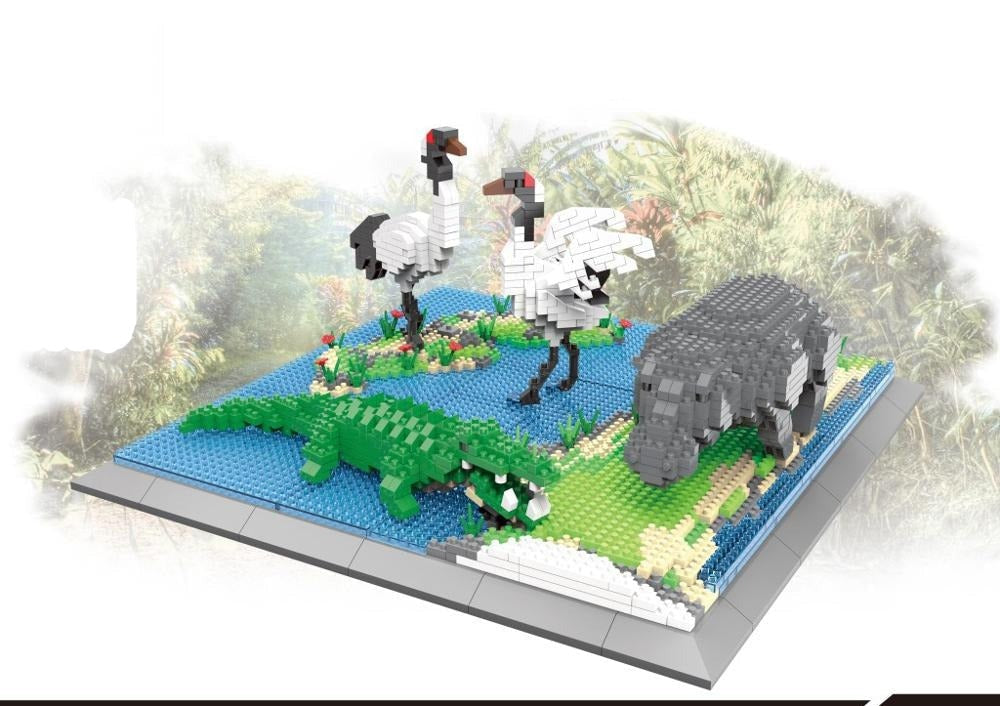 Alle Wasser- und Eistiere Bausteinset