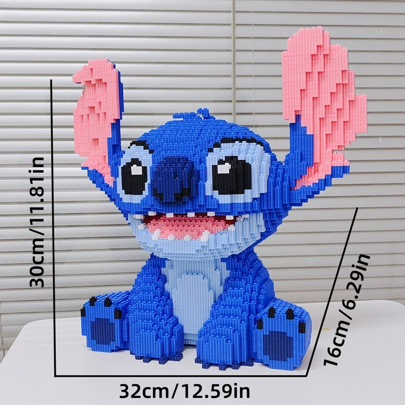 Sitzendes Blaues Wesen Bausteinset