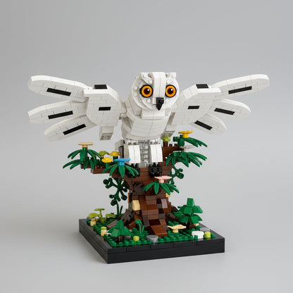 Eule im Baum Bausteinset