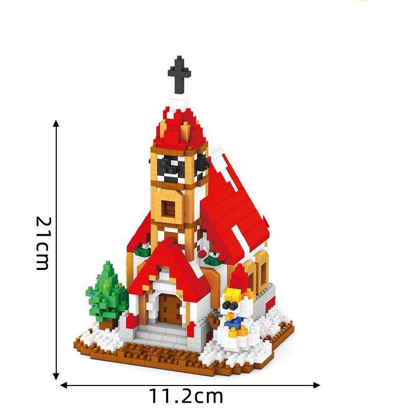 Weihnachtskirche Bausteinset