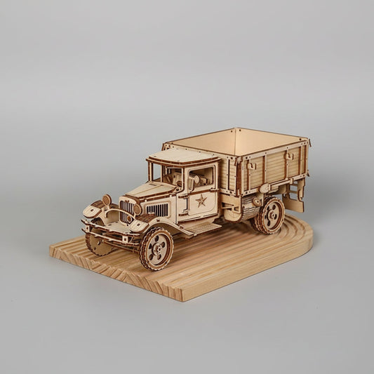Militärtruck 3D-Holzbausatz