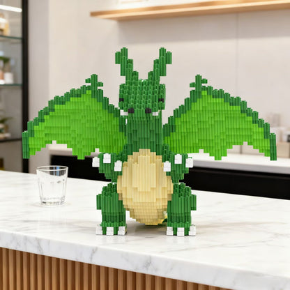 Grüner Drache Bausteinset