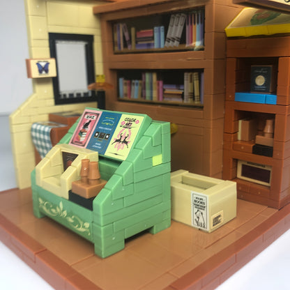 Vintage Buchhandlung Bausteinset
