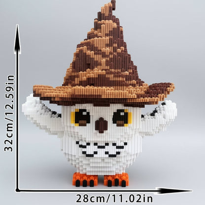 Eule mit Hut Bausteinset