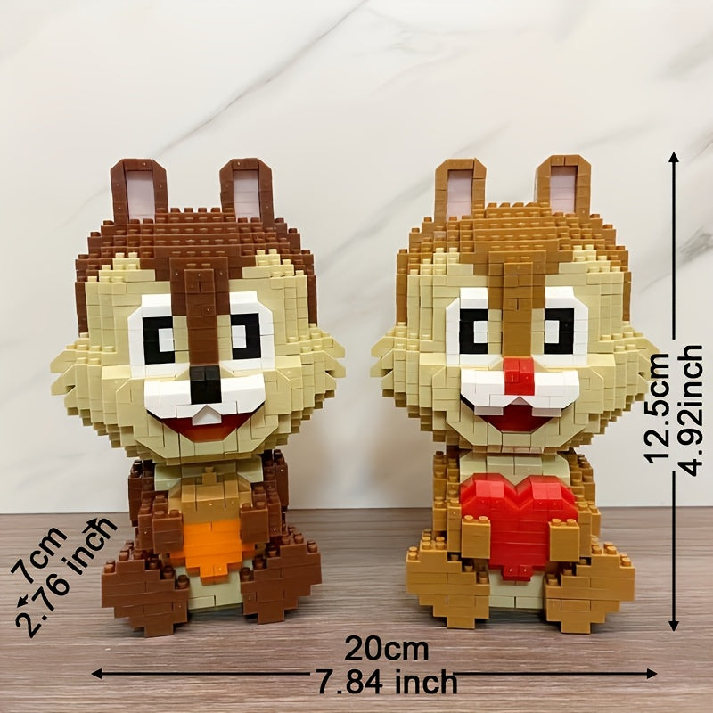 Eichhörnchen mit Herz Bausteinset