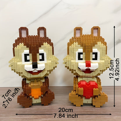 Eichhörnchen mit Herz Bausteinset