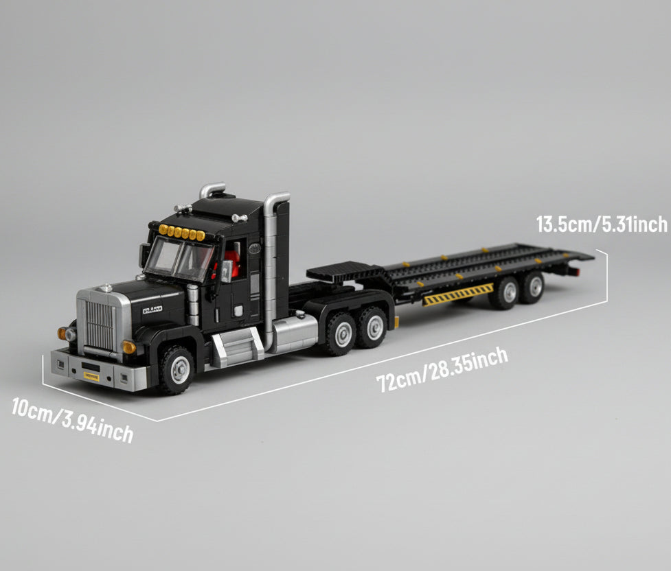 MEGA Premium Schwarzer LKW Bausteinset