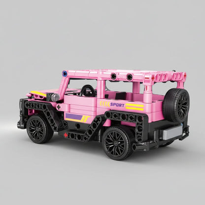 Rosa Jeep Bausteinset