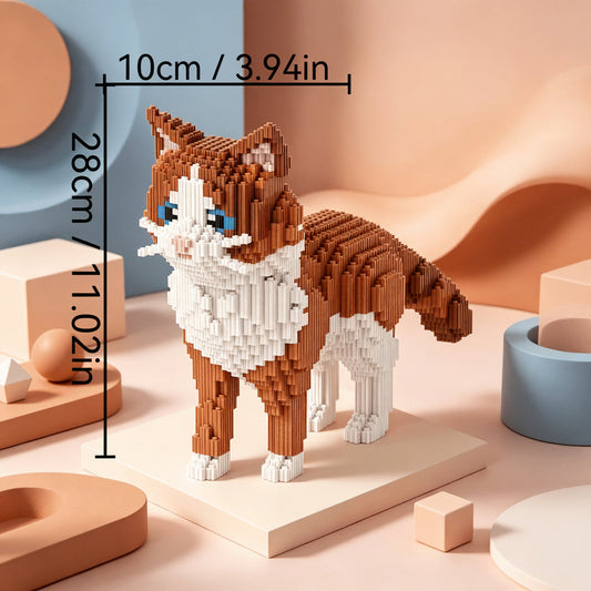 Prachtvolle Katze Bausteinset