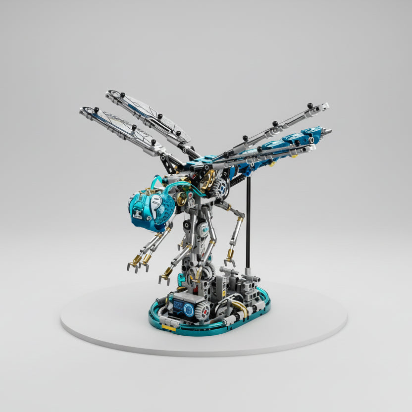 Bewegliche Libelle Bausteinset