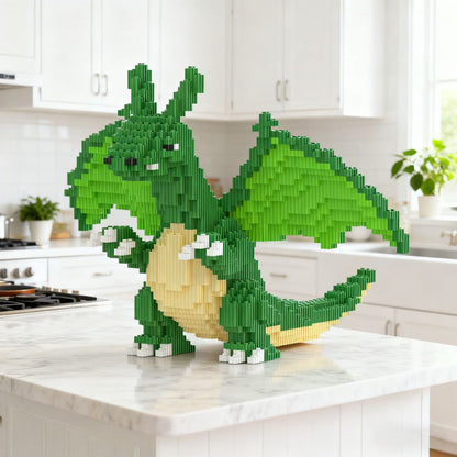 Grüner Drache Bausteinset