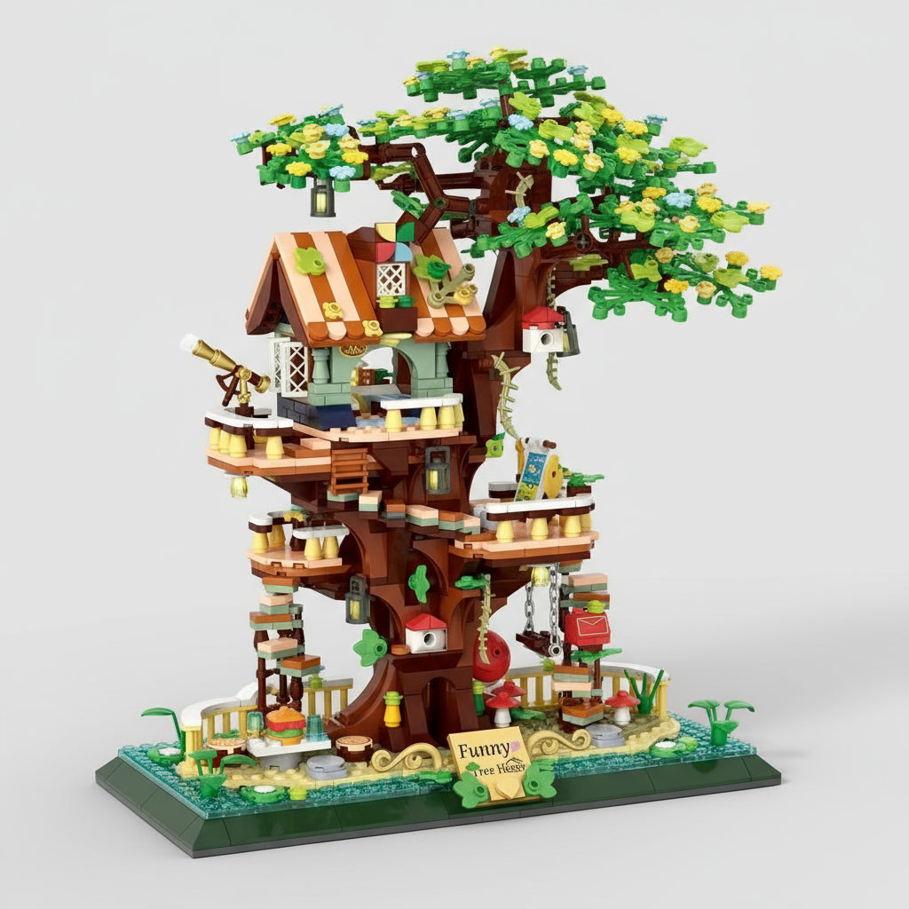 Kreativer Baumhaus Bausteinset