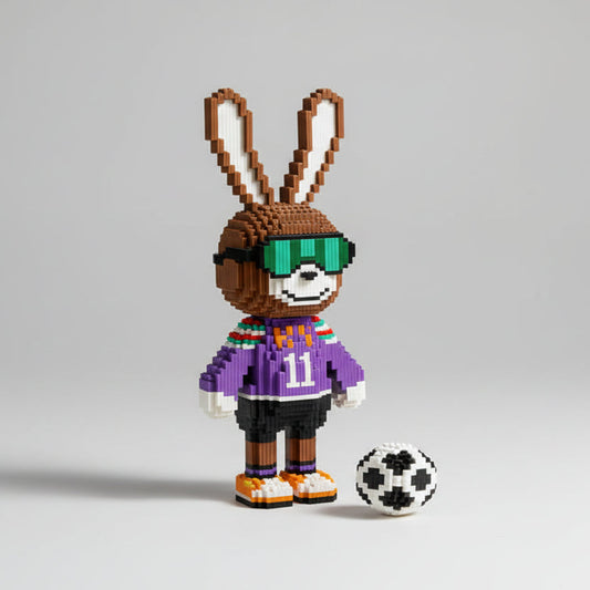 Mega Fußball Hase Bausteinset