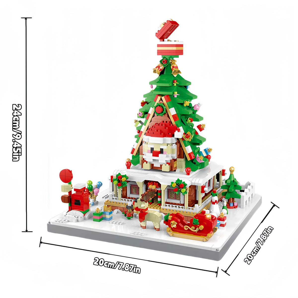 Weihnachtshaus Bausteinset