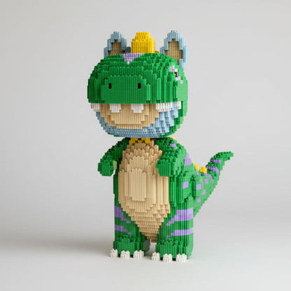 Grüner Dino Bausteinset
