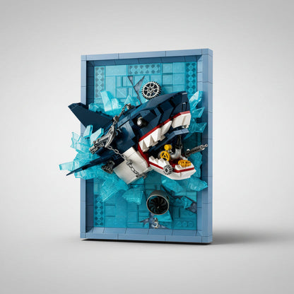 3D Gemälde Hai Bausteinset