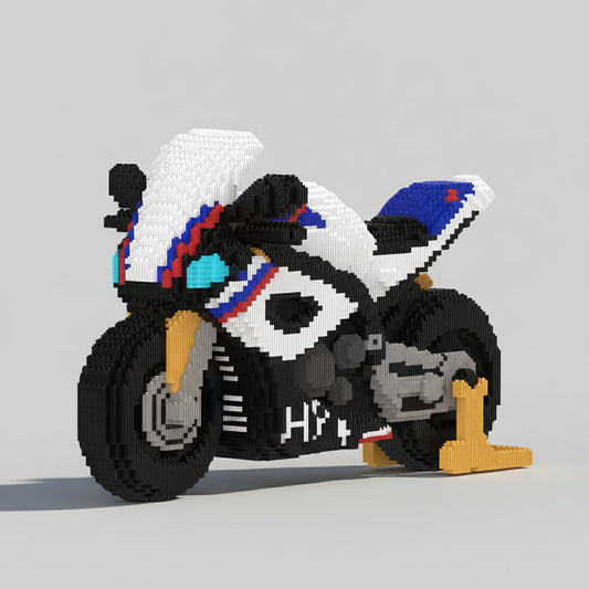 Motorrad Bausteinset