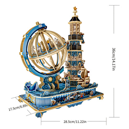 Sternwarte Turm 3D-Holzbausatz