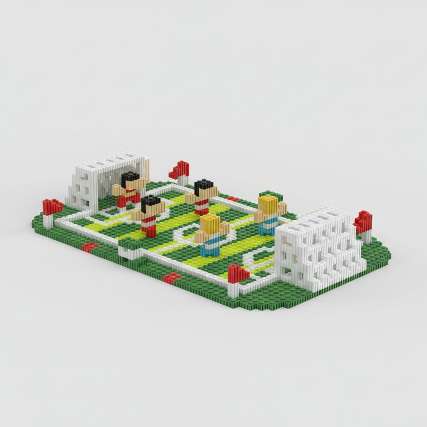 Fußballfeld Bausteinset