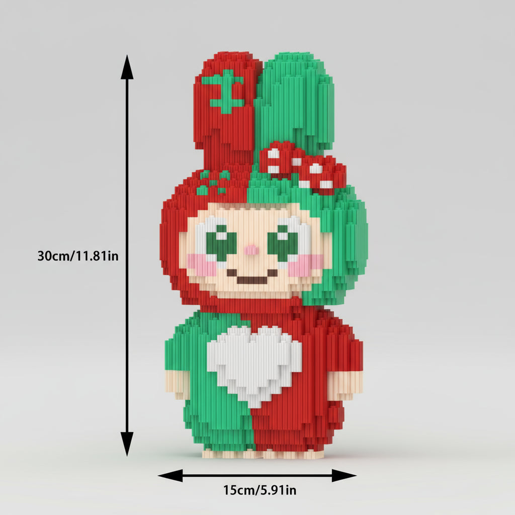 Niedliche Weihnachtsfigur Bausteinset