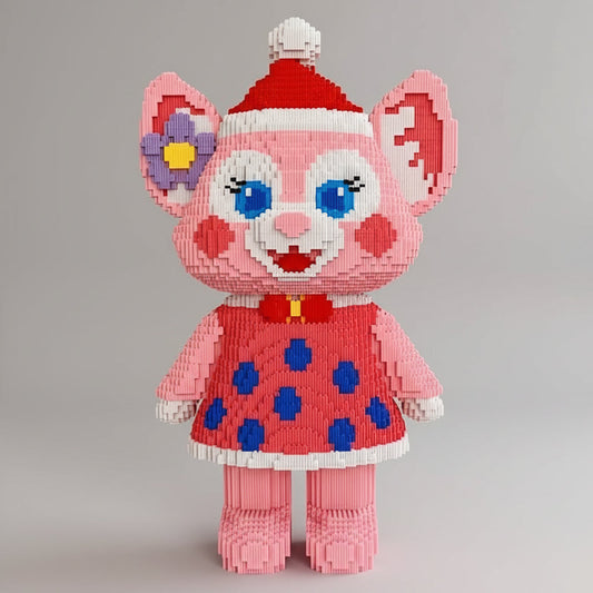 Fuchs mit Punktkleid Bausteinset