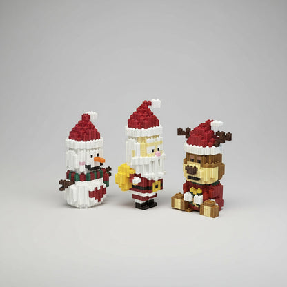 Drei Weihnachtsfiguren Bausteinset