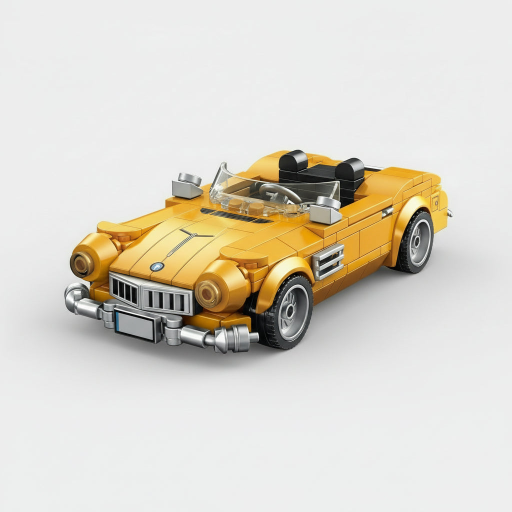 Gelbes Cabrio Bausteinset