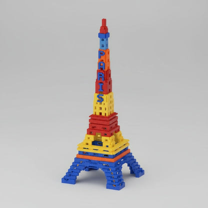 Bunte Eiffelturm Bausteinset