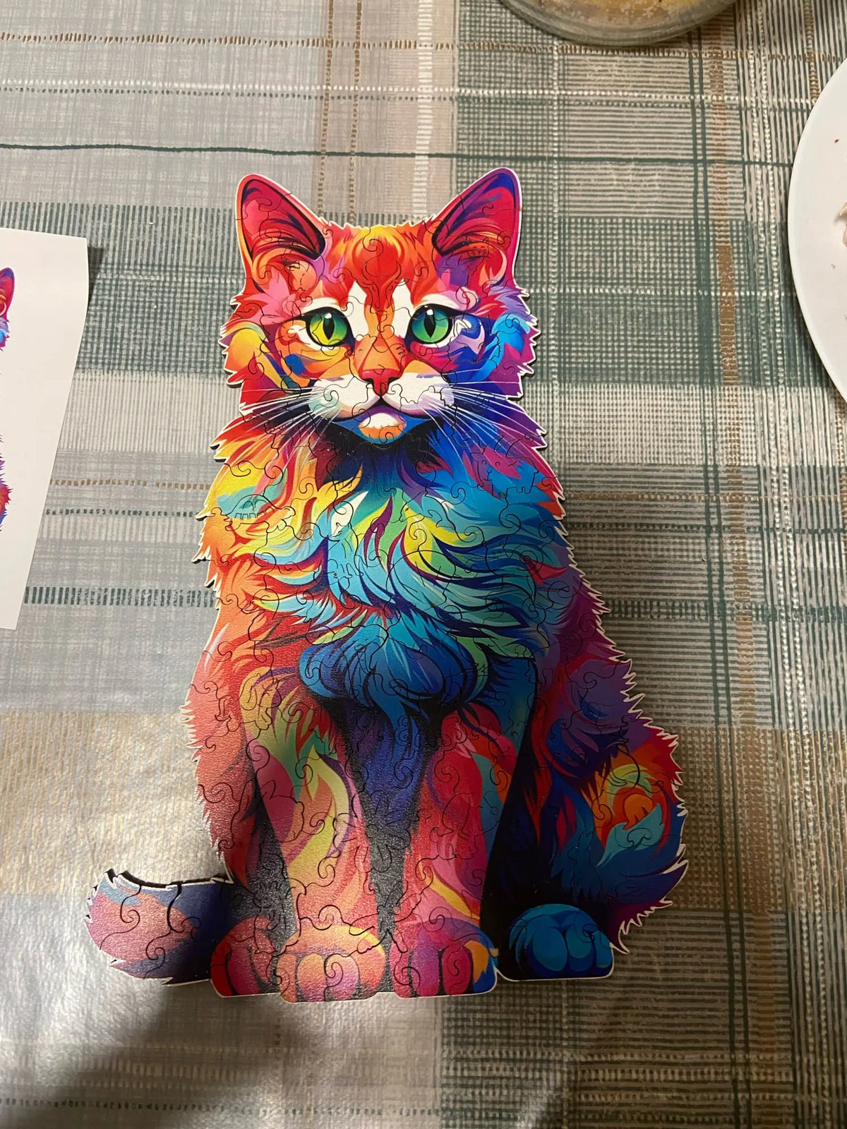 Katze Holzpuzzle