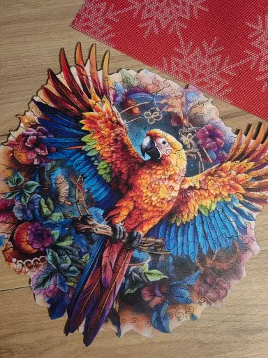 Papagei Holzpuzzle