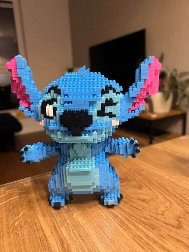 Blaues Wesen mit Augenzwinkern Bausteinset