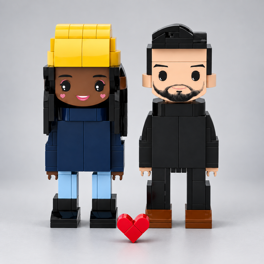 Eigenes Foto als Baustein-Figuren – 2 Personen