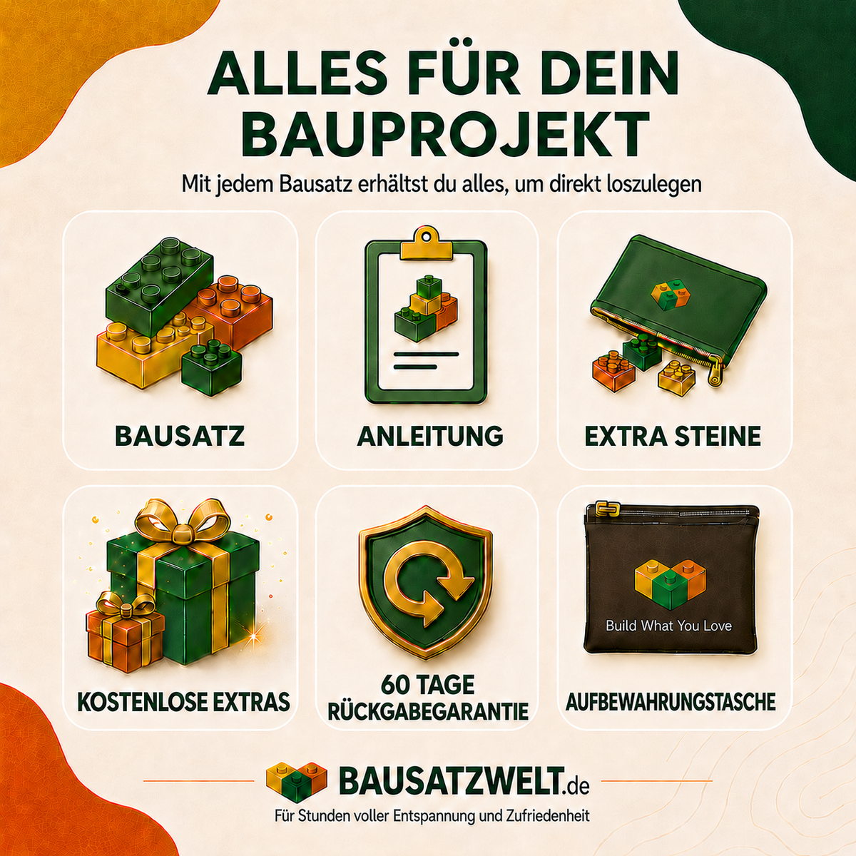 Schildkröte Bausteinset