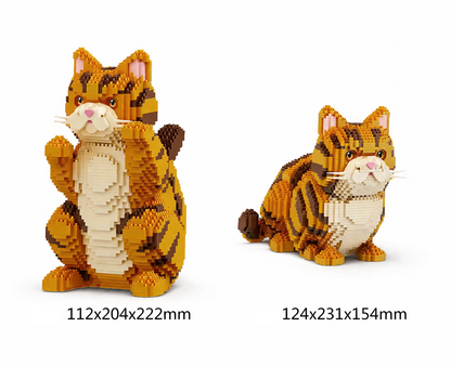 2 in 1 Rote Perserkatze Bausteinset