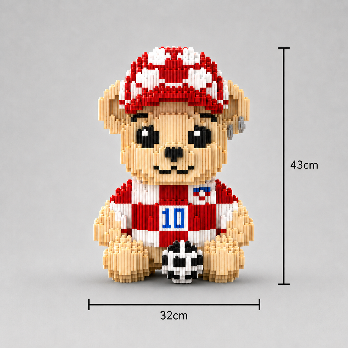 Teddybär im Outfit Bausteinset