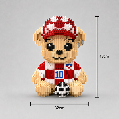 Teddybär im Outfit Bausteinset