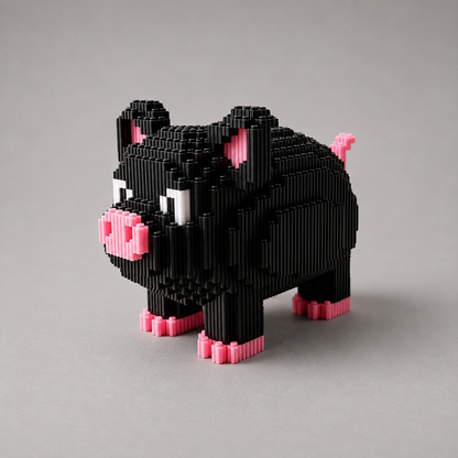 Schwarzes Schweinchen Bausteinset