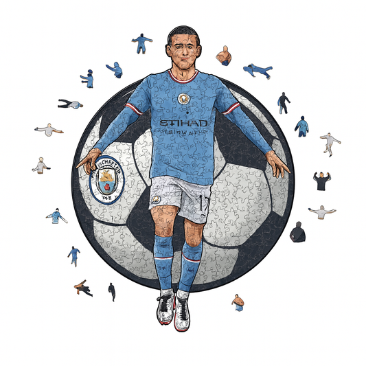 Phil Foden Holzpuzzle