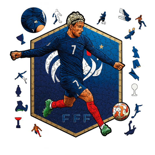 Antoine Griezmann Heimtrikot Holzpuzzle