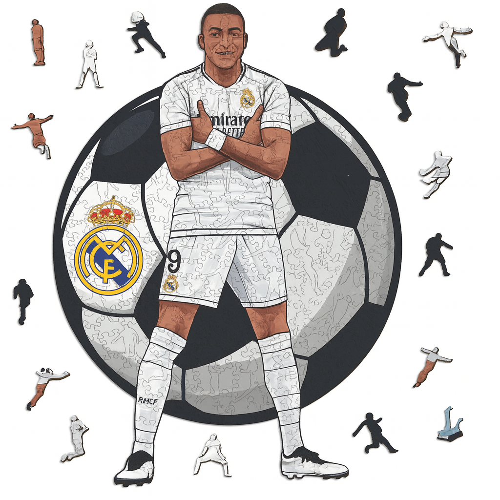 Kylian Mbappé Holzpuzzle