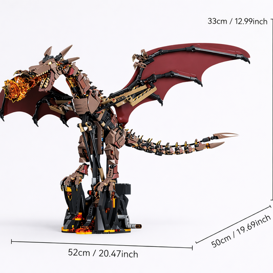 MEGA Beweglicher Drache Bausteinset