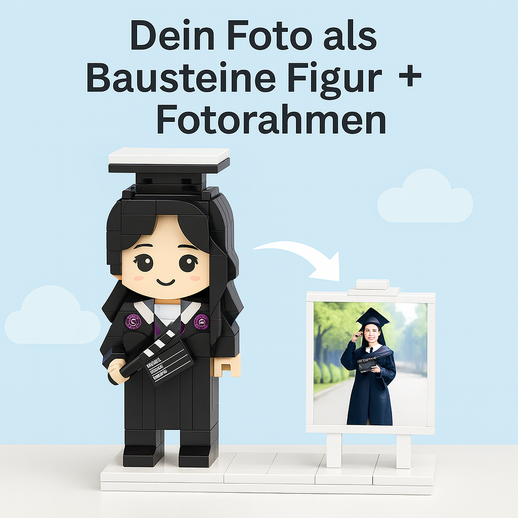Eigenes Foto als Baustein-Figur – 1 Person personalisiert