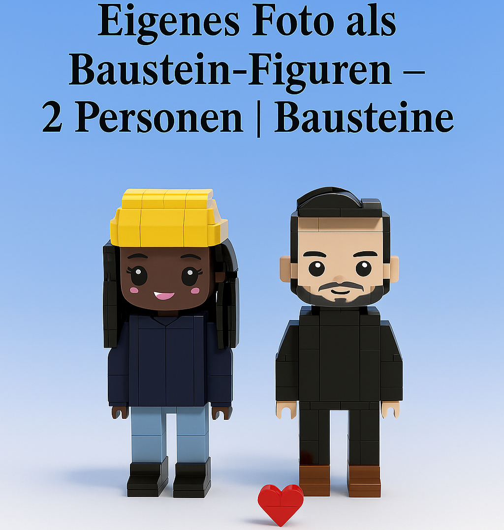 Eigenes Foto als Baustein-Figuren – 2 Personen