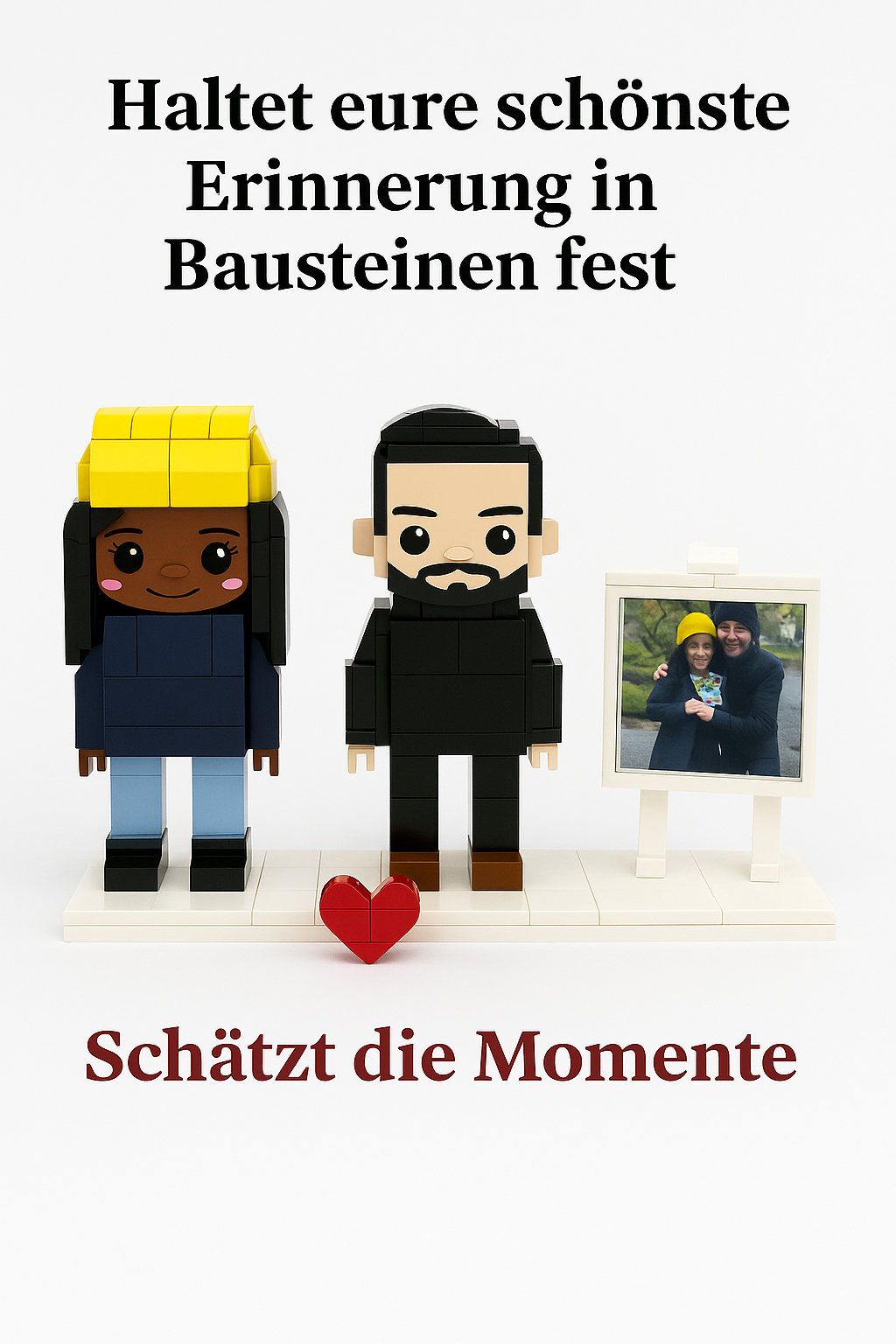 Eigenes Foto als Baustein-Figuren – 2 Personen