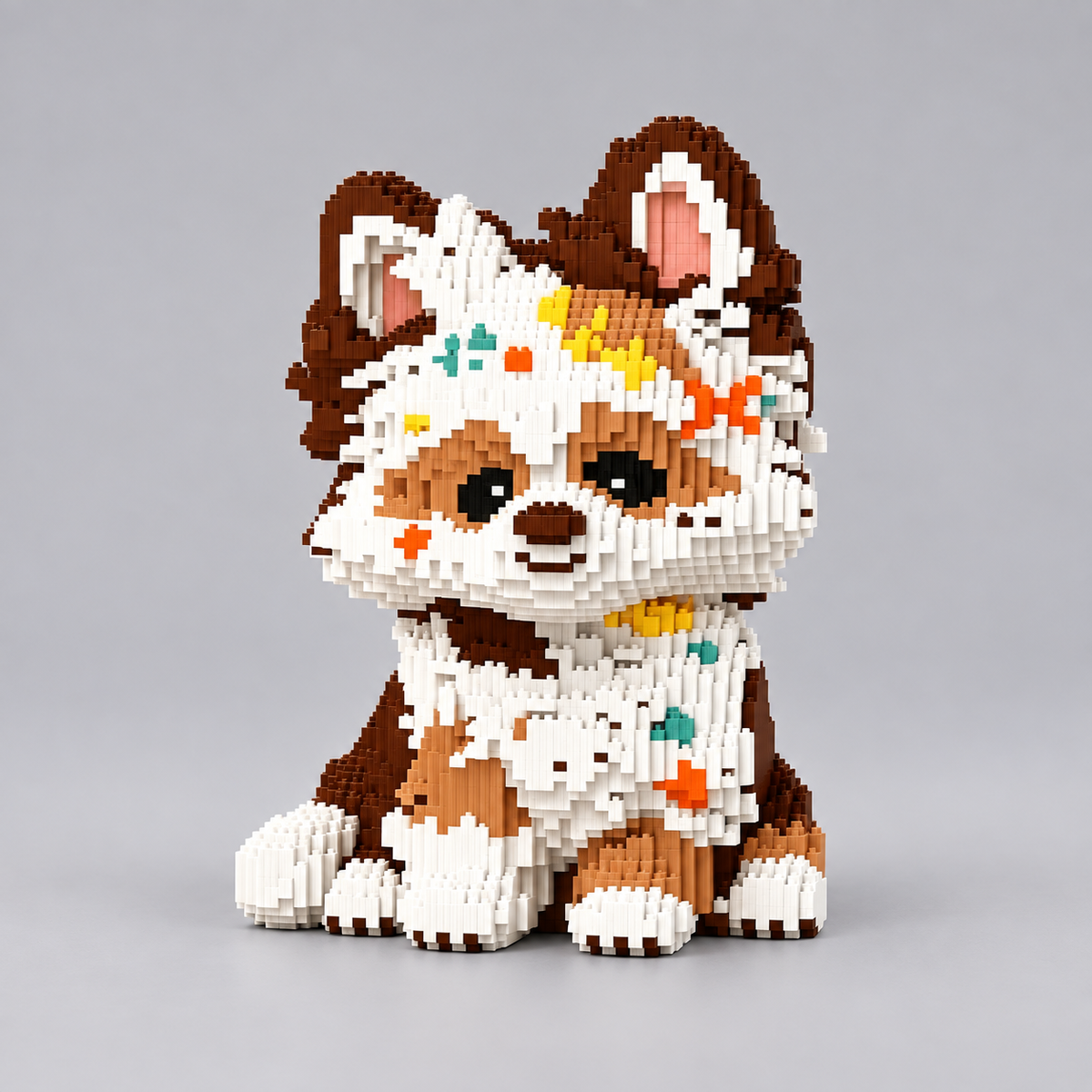 Farbenfroher Hund Bausteinset