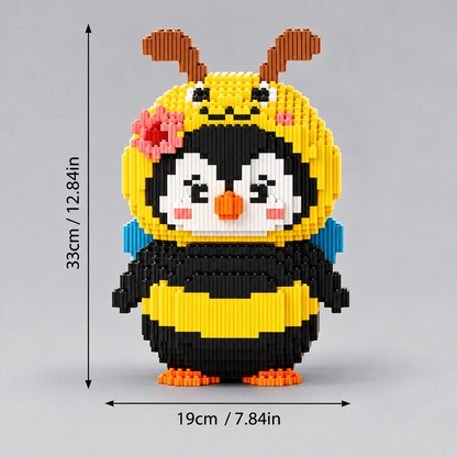 Pinguin als Biene Bausteinset
