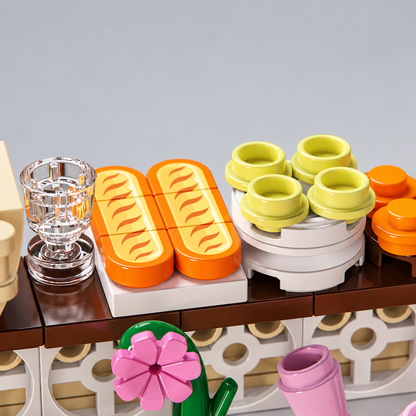 Niedliche Bäckerei Bausteinset