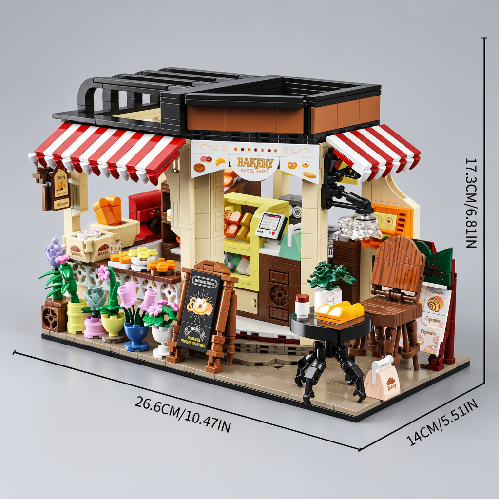 Niedliche Bäckerei Bausteinset