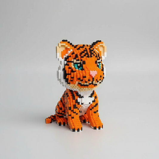 Wunderschöner Tiger Bausteinset